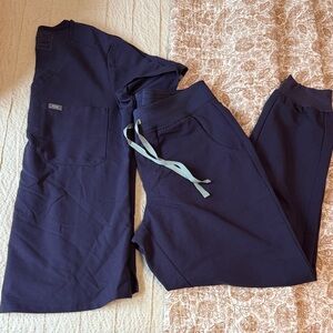 Women’s Figs Scrub Set, Purple Shadow